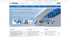 Desktop Screenshot of herma.com