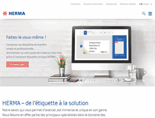 Tablet Screenshot of herma.fr
