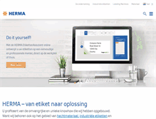 Tablet Screenshot of herma.nl